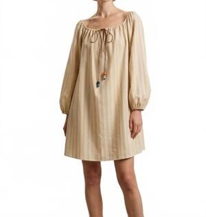 NEW BERNADETTE bonnie short dress in multi stripe